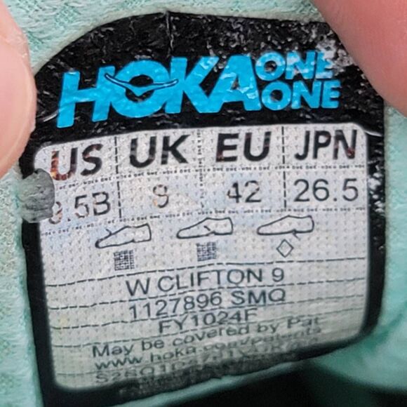 Hoka One One Clifton 9 - Women's running shoes - Size 9.5B - Picture 11 of 11